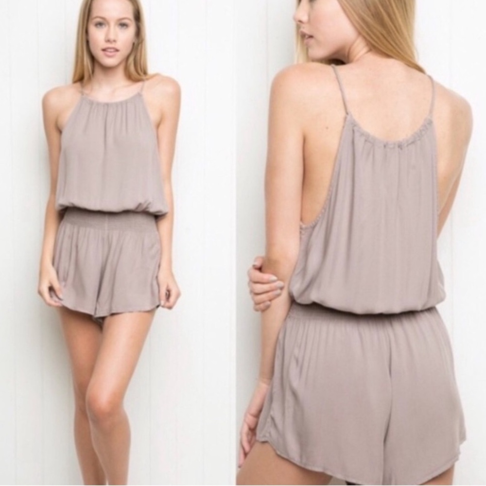 Brandy Melville Purple Halter Romper